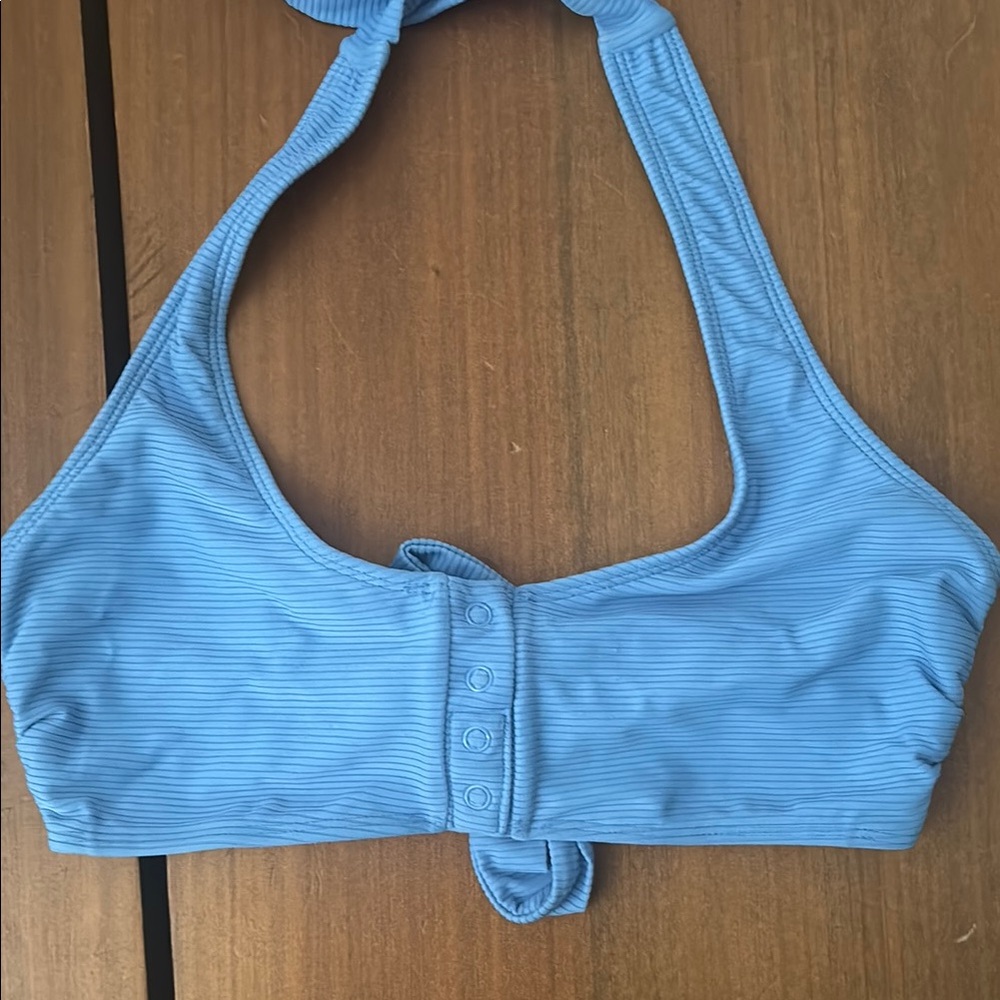 No Boundaries Light Blue Swim Top